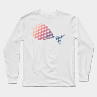 Geometric Fish abstract Long Sleeve T-Shirt